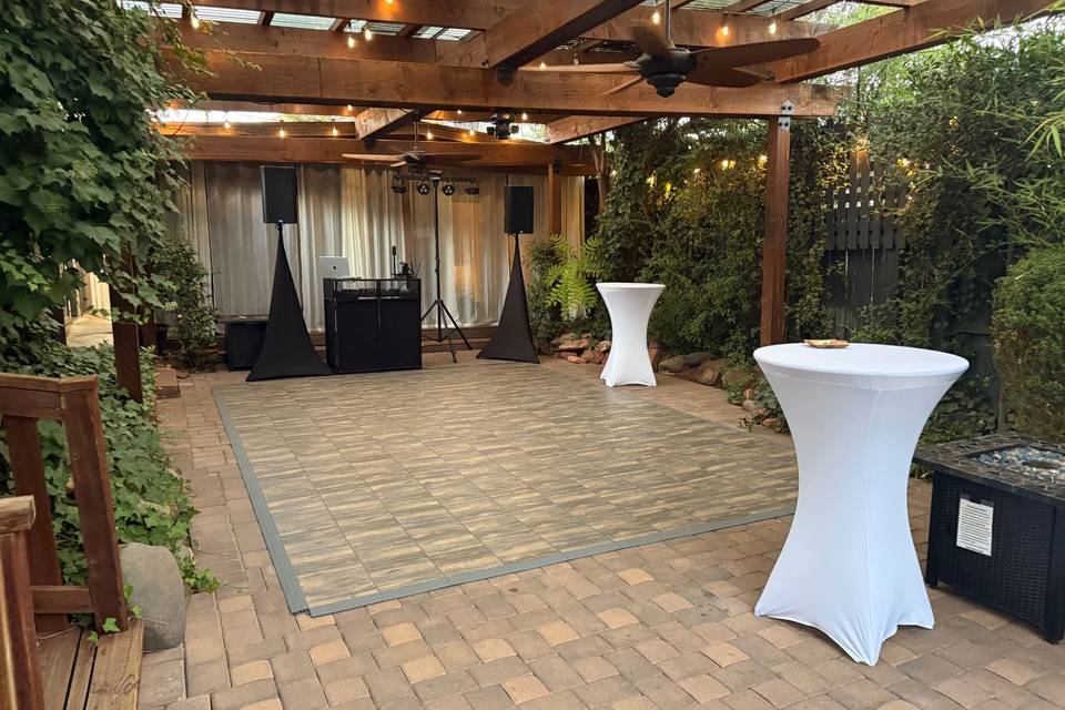 Dance Floor in Back Atrium