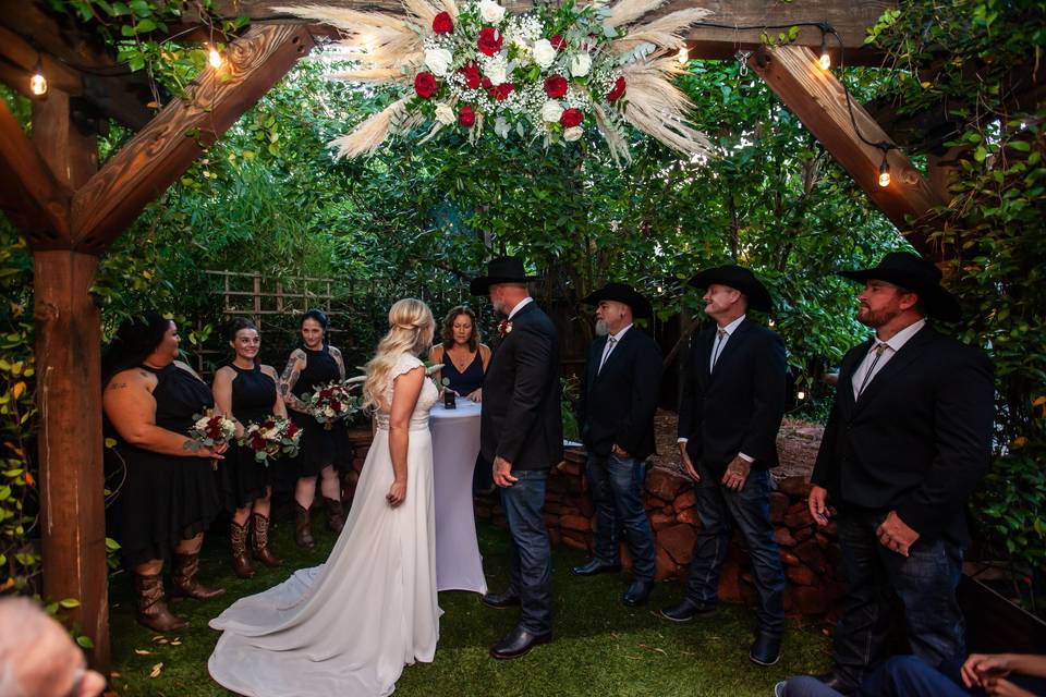 Ceremony in Lower Garden