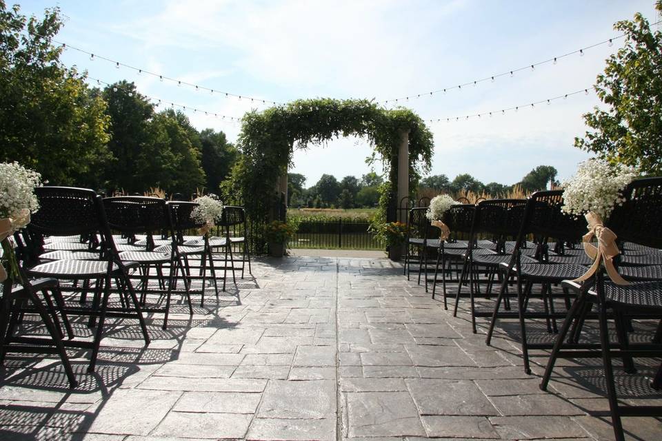 Wedding ceremony area