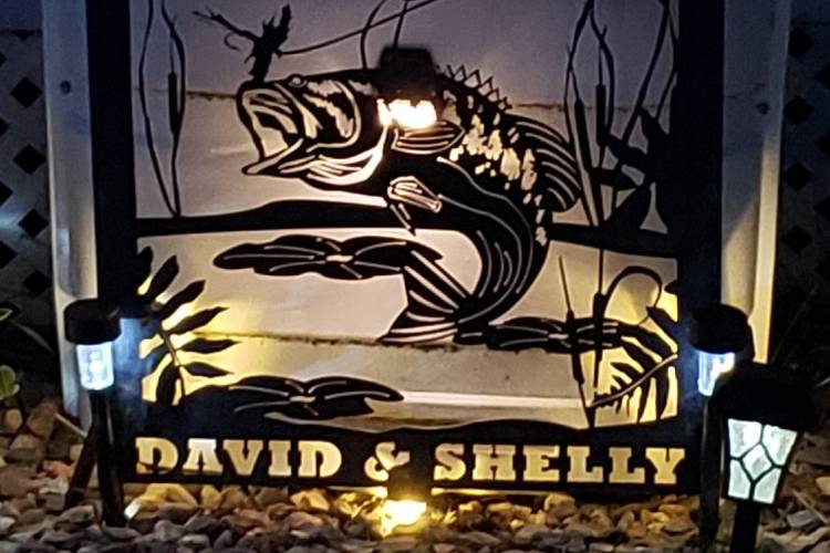 Lighted Yard Sign