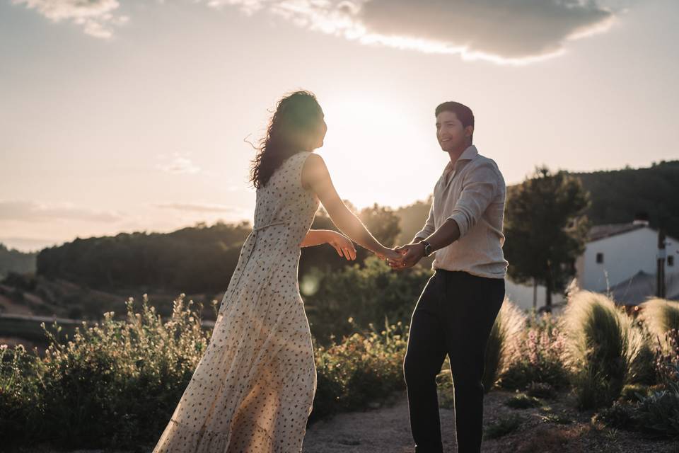 Couple in the garden