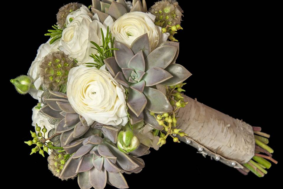 Tall white flower centerpiece