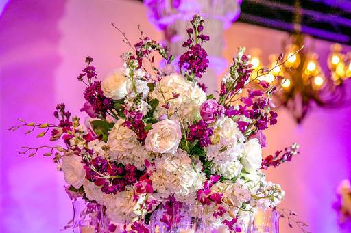 Tall floral centerpiece