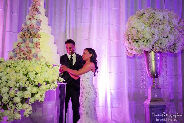 Cutting the cake