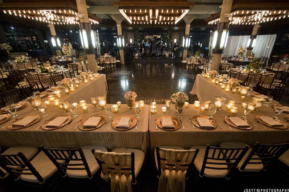 Head Table, Candlelit Elegance