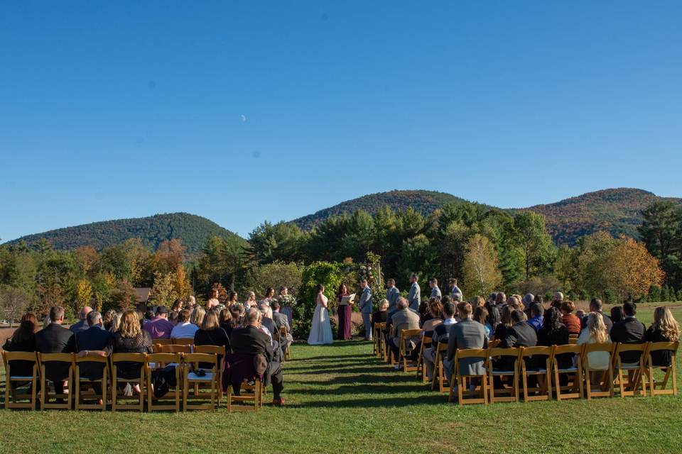 Burlap and Beams Wedding