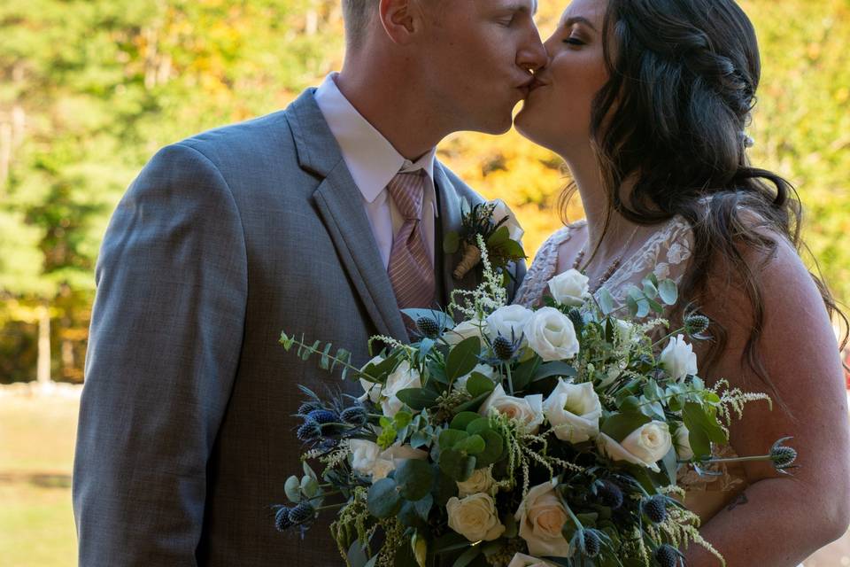 Burlap and Beams Wedding