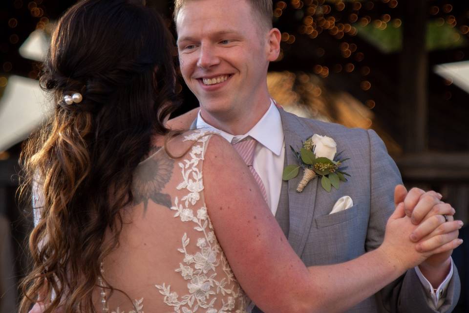 Burlap and Beams Wedding