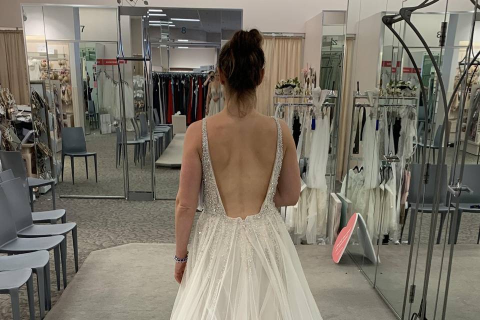 Wedding dress fitting