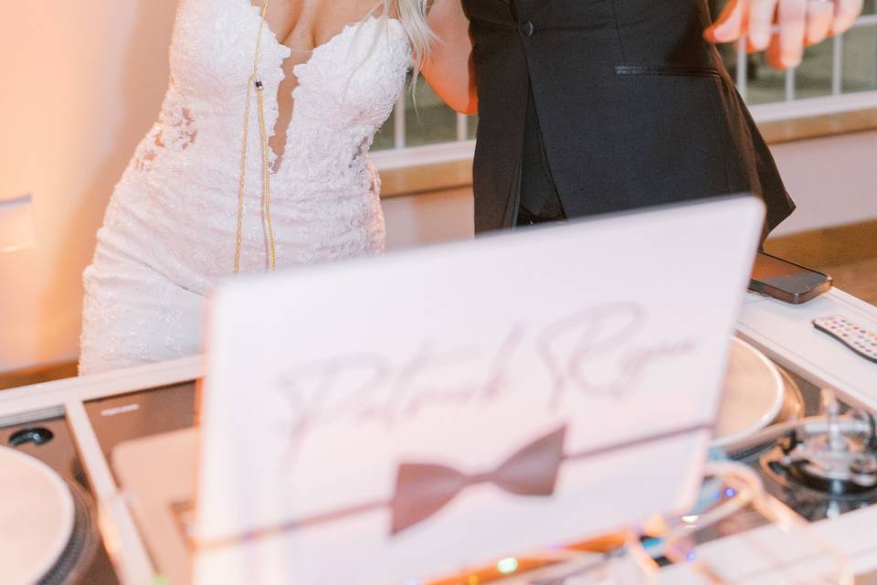 Happy Bride and DJ