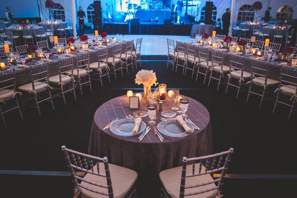 Tented reception