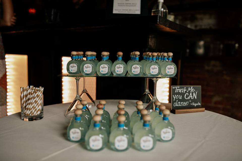 Personal fun drinks for guests