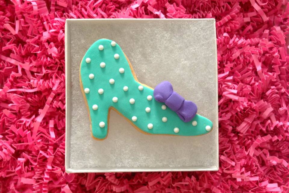 A girl can never have enough shoes, or shoe cookie favors!  We can design a delicious piece to match any outfit!