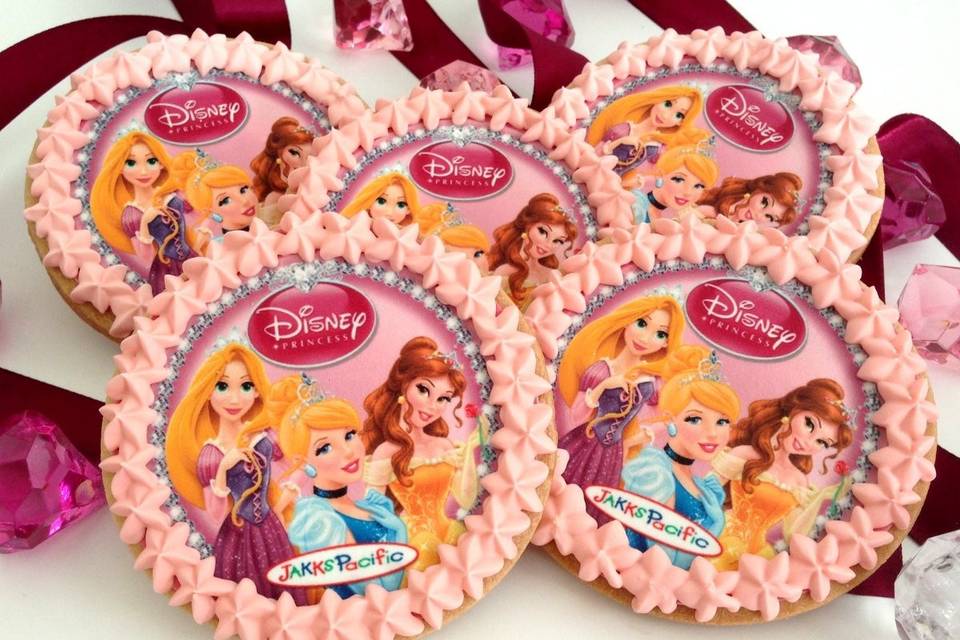 Disney Princess Cookie Favors!  Belle from Beauty and the Beast will always be Baby Bea's favorite!