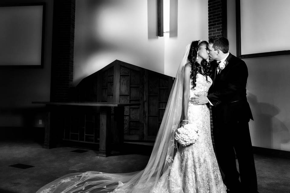 Church Wedding Portrait