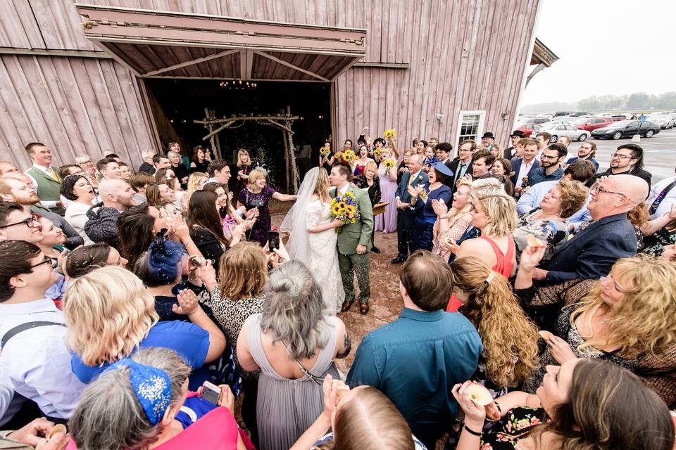 Barn Ceremony Exit