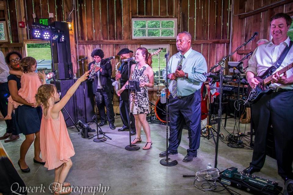 A band entertaining the guests