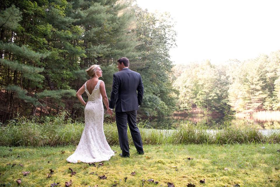 Couple photo in the field