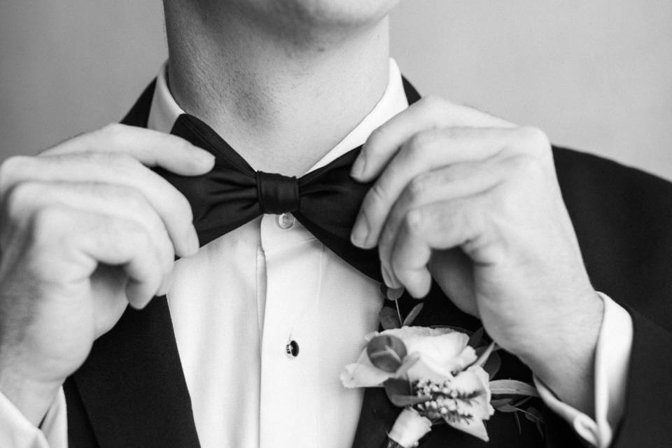 Black Tie Groom Portrait