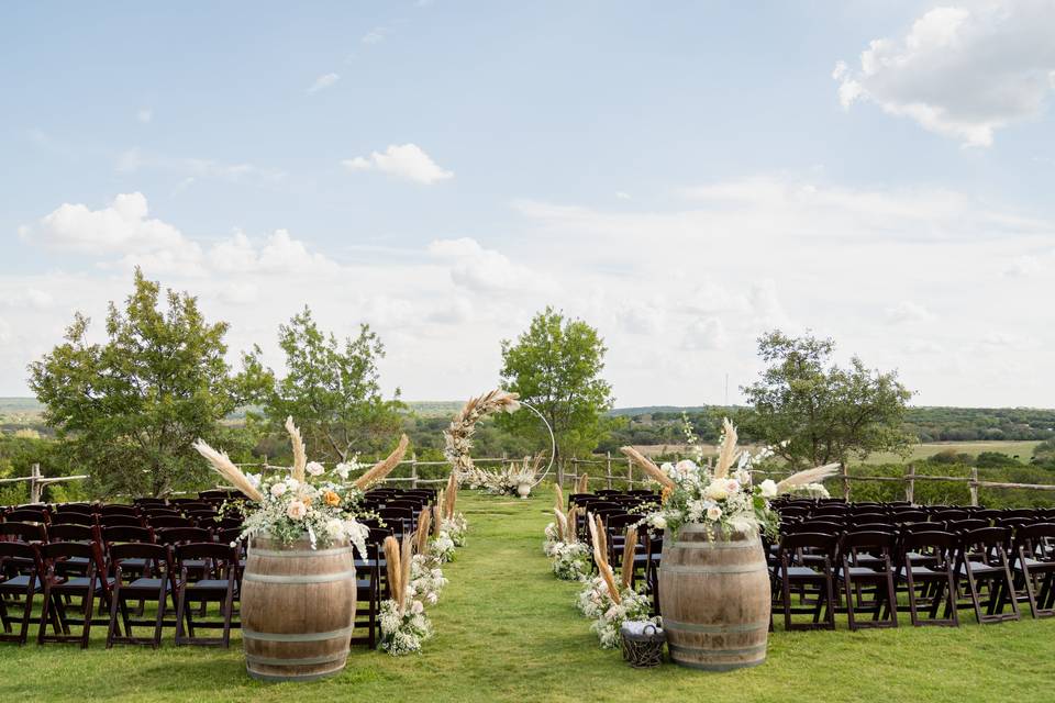 Bright and beautiful ceremony