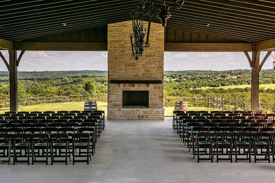 Spacious covered patio