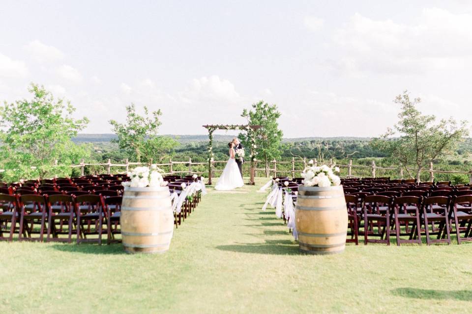 An outdoor ceremony