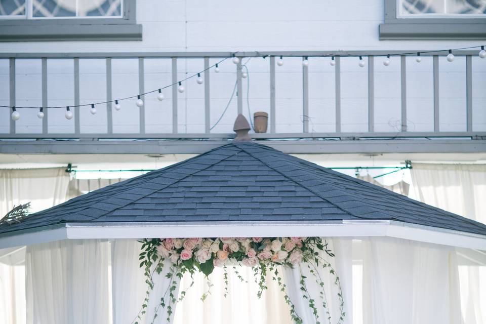 Outdoor wedding ceremony