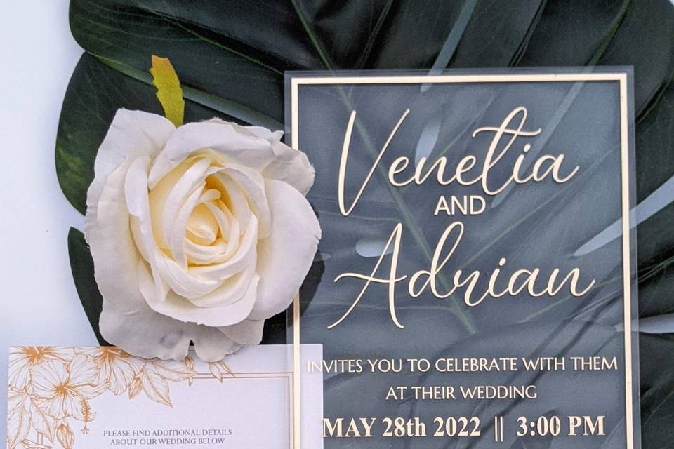 Acrylic Invitation Suite