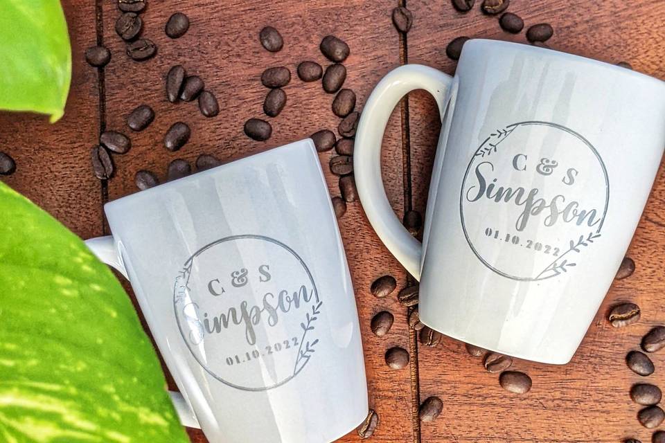 Personalized mugs