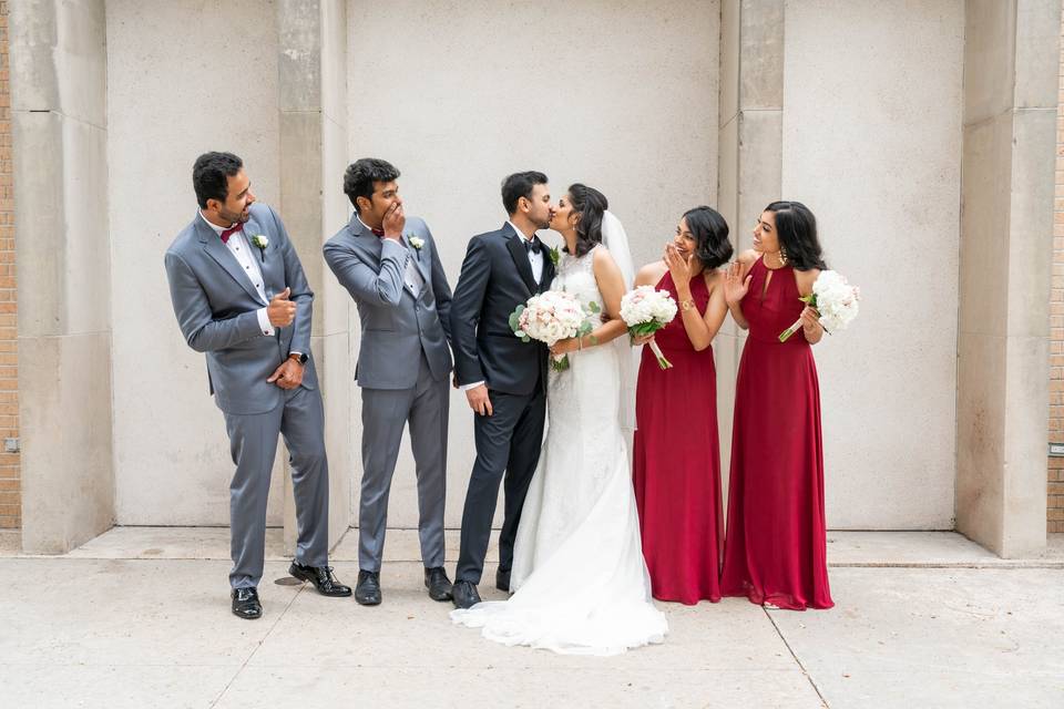 Groomsmen & bridesmaid