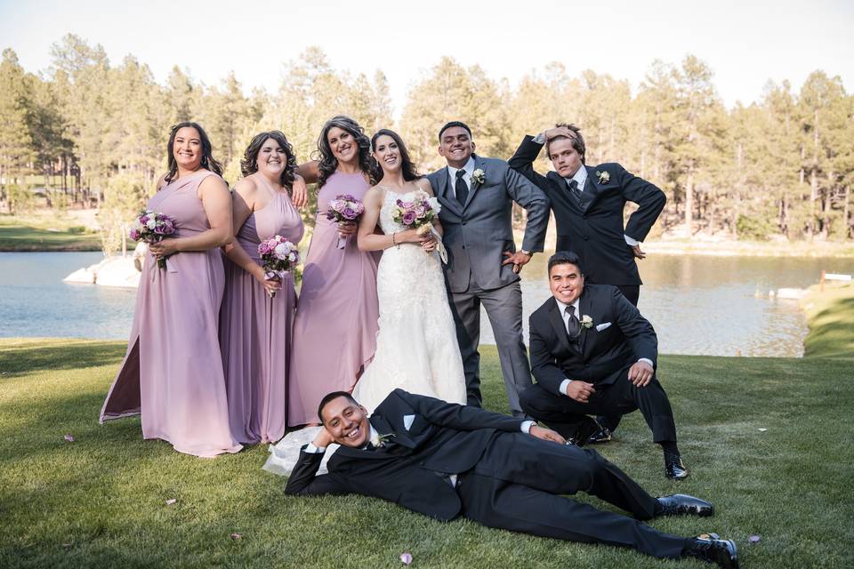 Grooms & bridesmaid