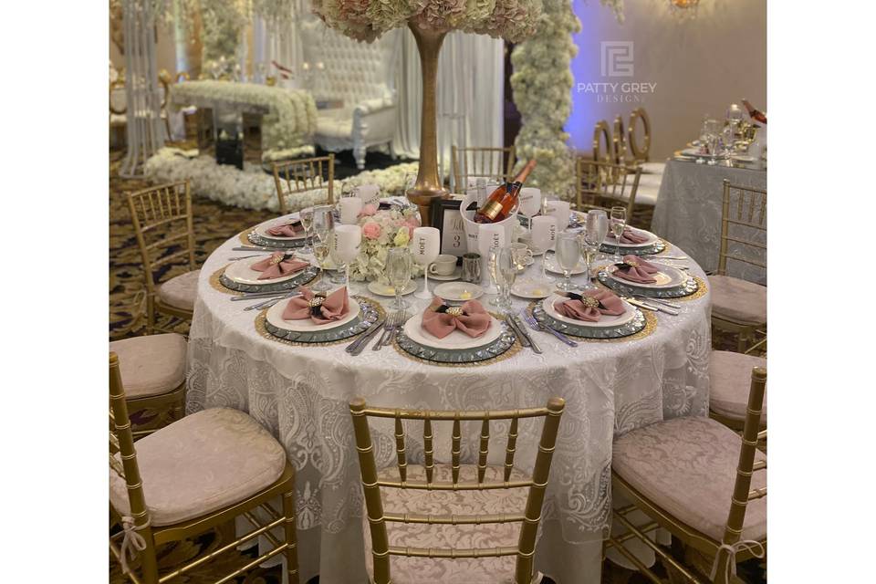 Wedding Reception Table Scape
