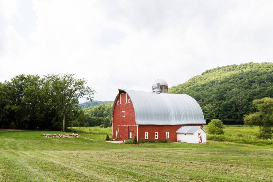 Big red barn