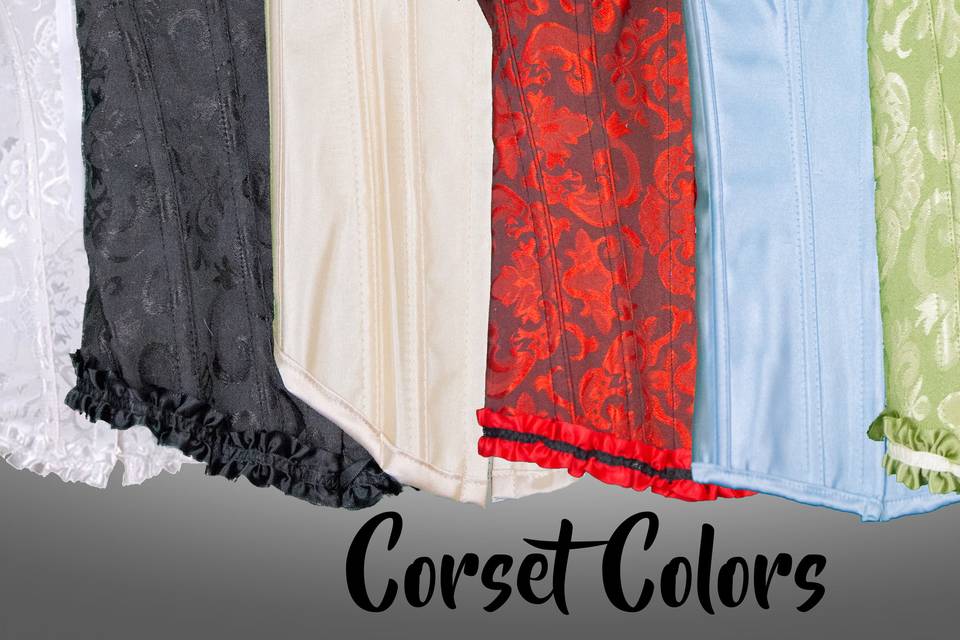 Our corset options