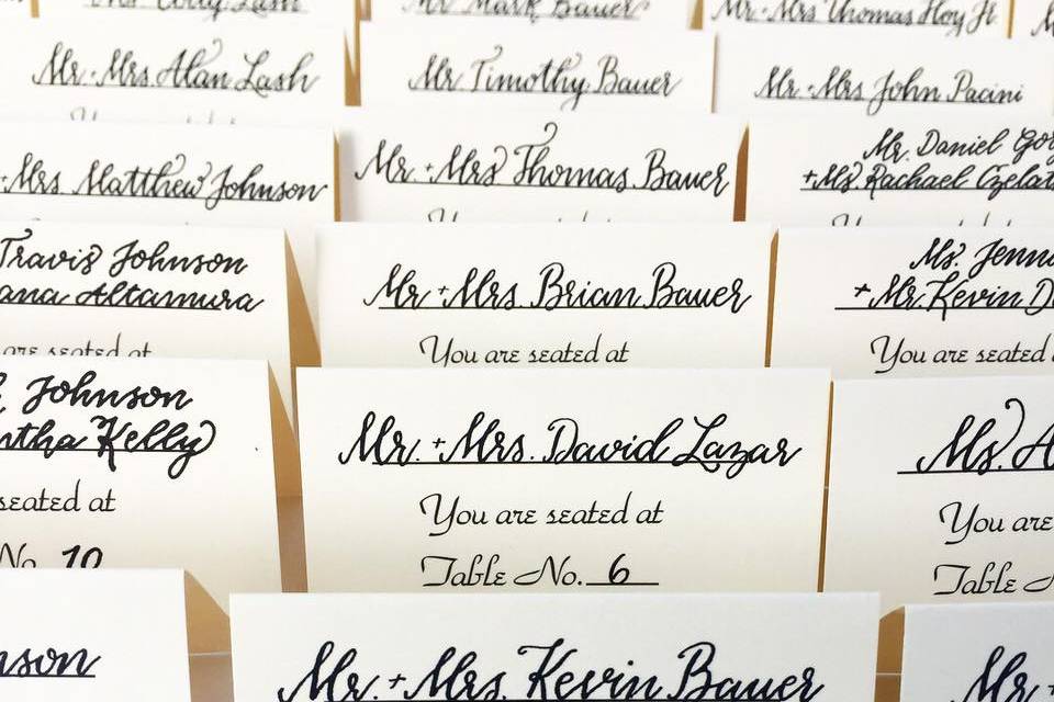 Traditional Place Cards