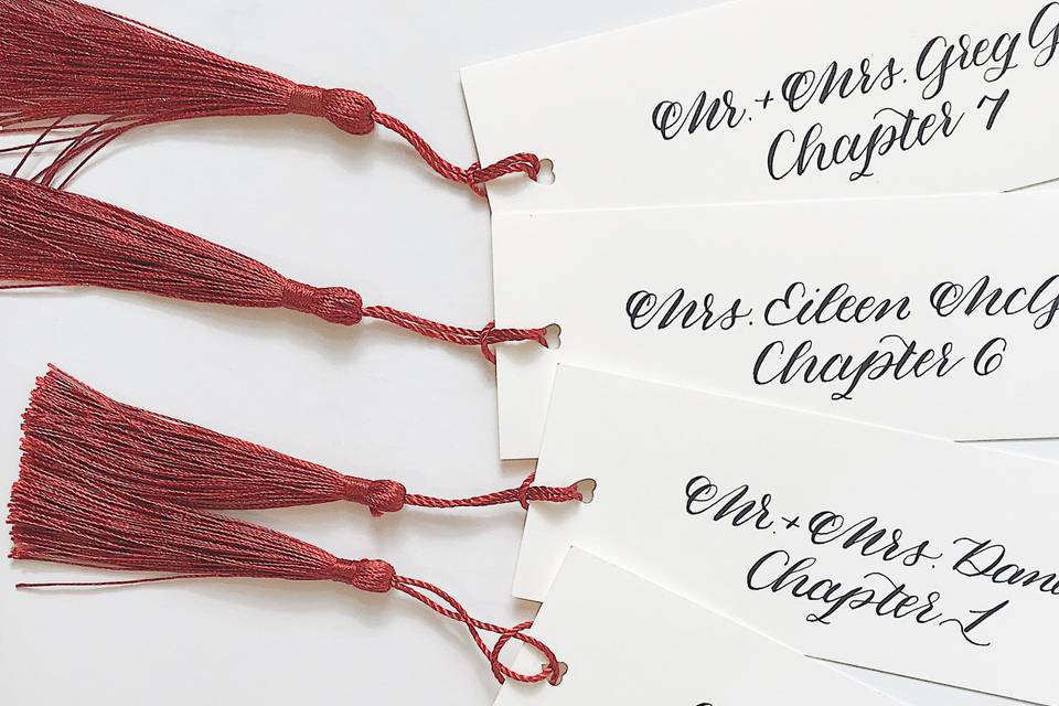 Place Card Bookmarks