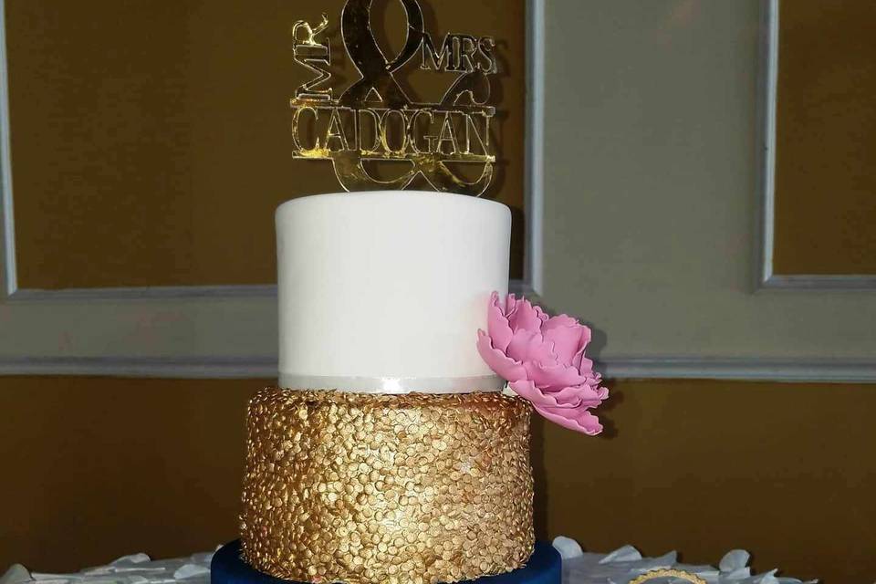 Sequin Wedding Cake