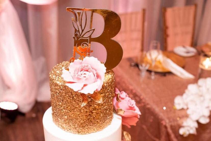 Sequin Wedding Cake