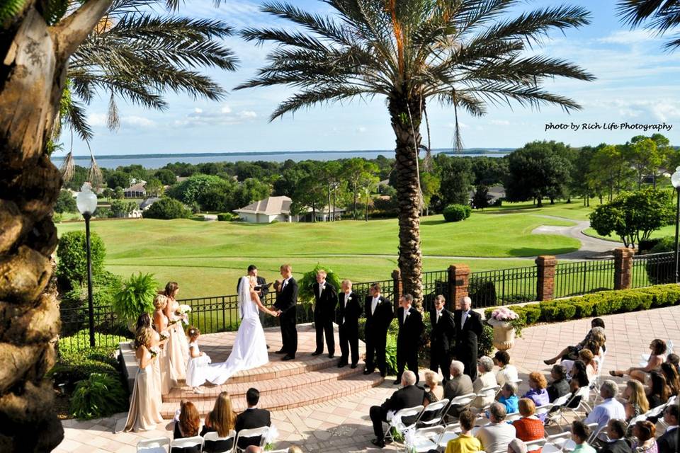 Outdoor wedding ceremony