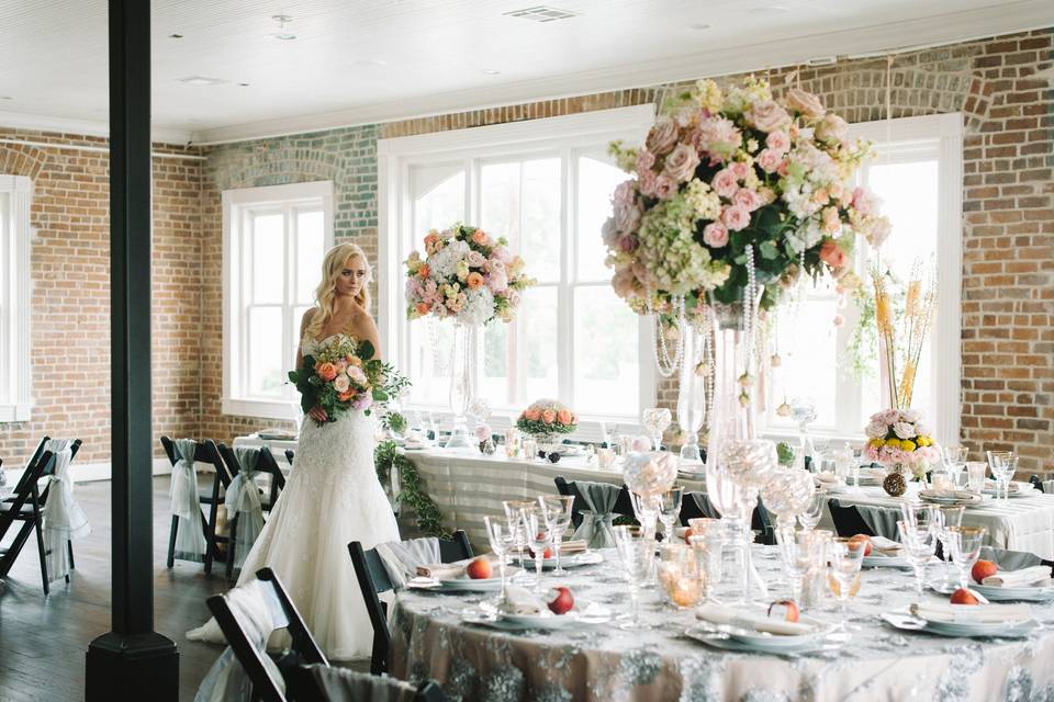 Holding bouquets