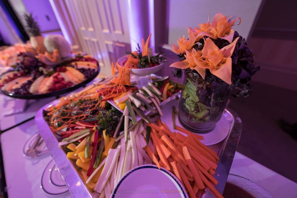 Fresh vegetable display