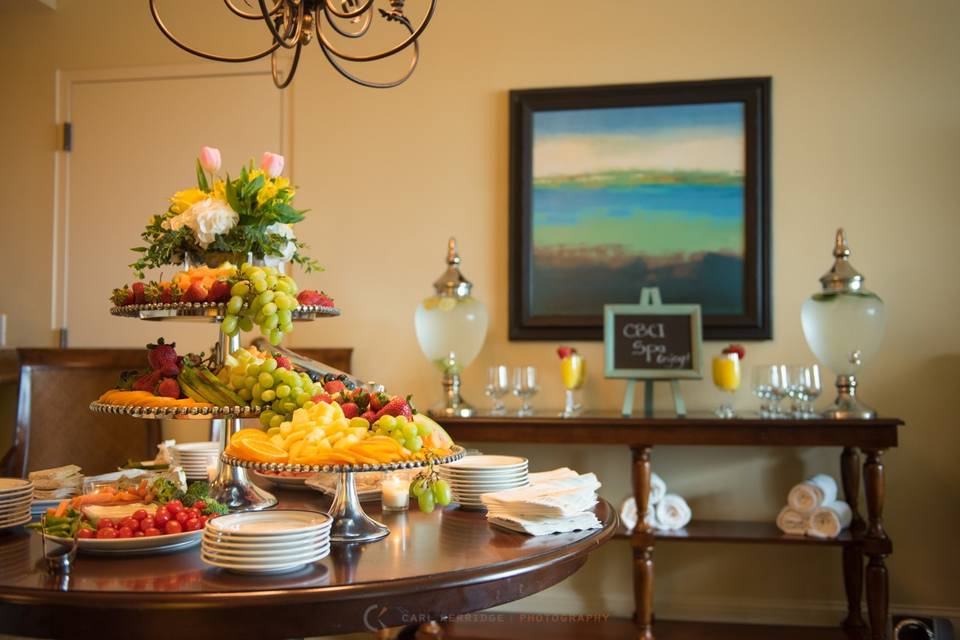 Bridal suite - fruit display