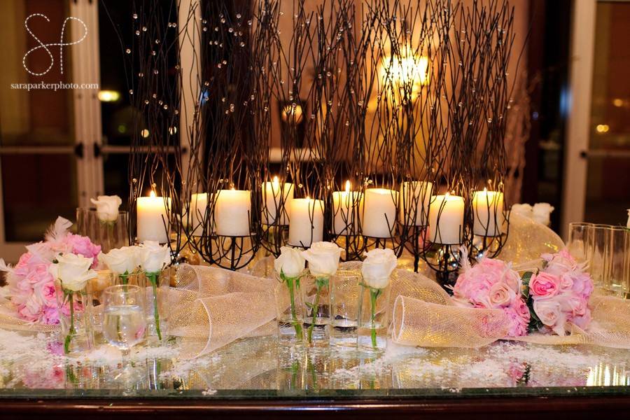 Romantic table decor