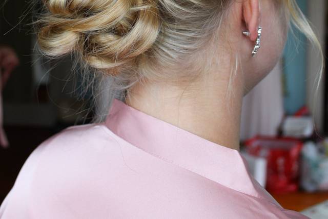 Textured updo