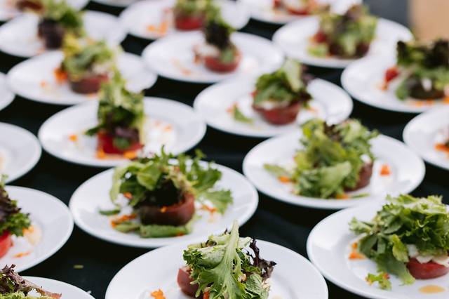 Plated salad