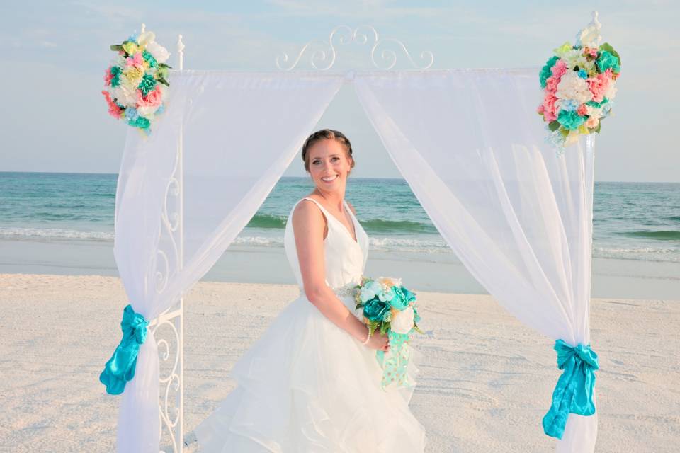 Our beach bride