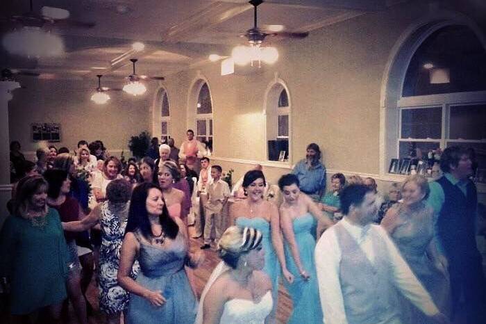 Wedding crowd
