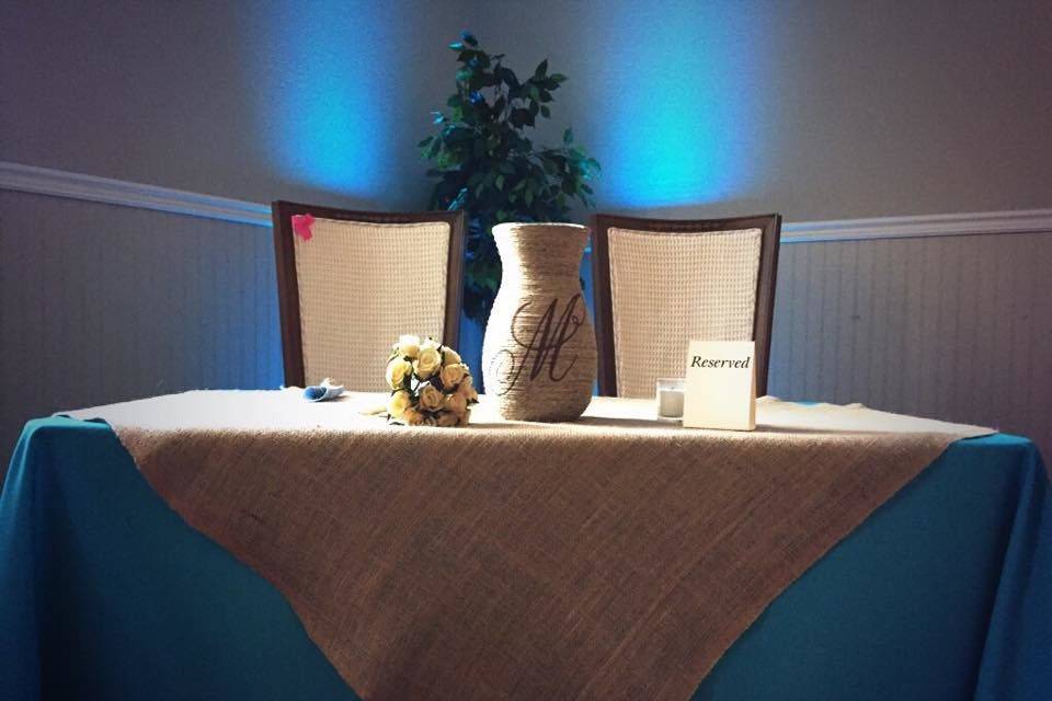 Sweetheart table