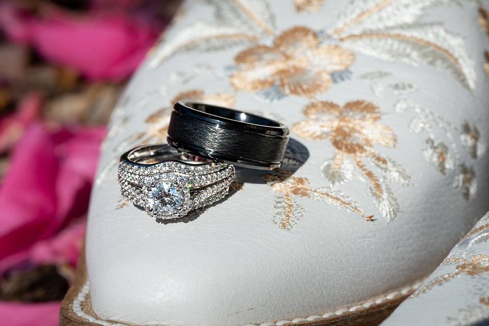 Rings with Wedding Boots