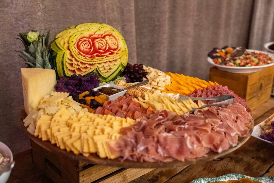Meat and cheese platter